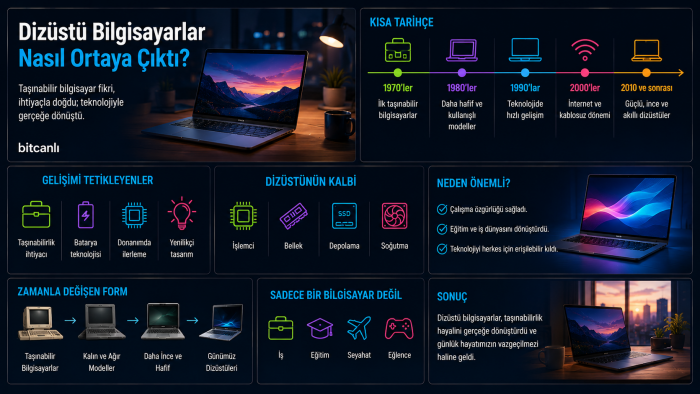 Dizüstü Bilgisayarlar Nasıl Ortaya Çıktı?